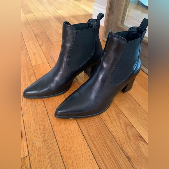 Leather Ankle Boots - Picture 1 of 4
